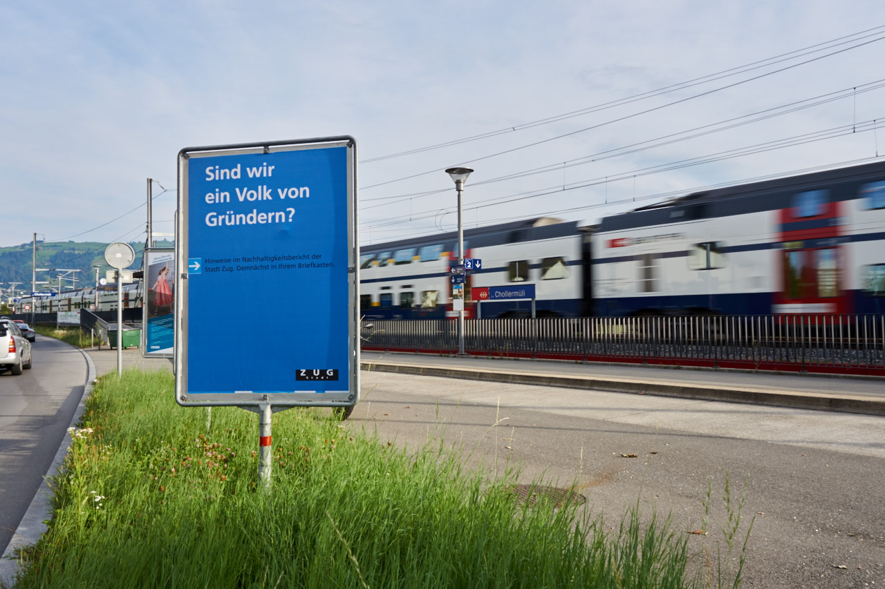 Stadt Zug Nachhaltigkeit Plakat