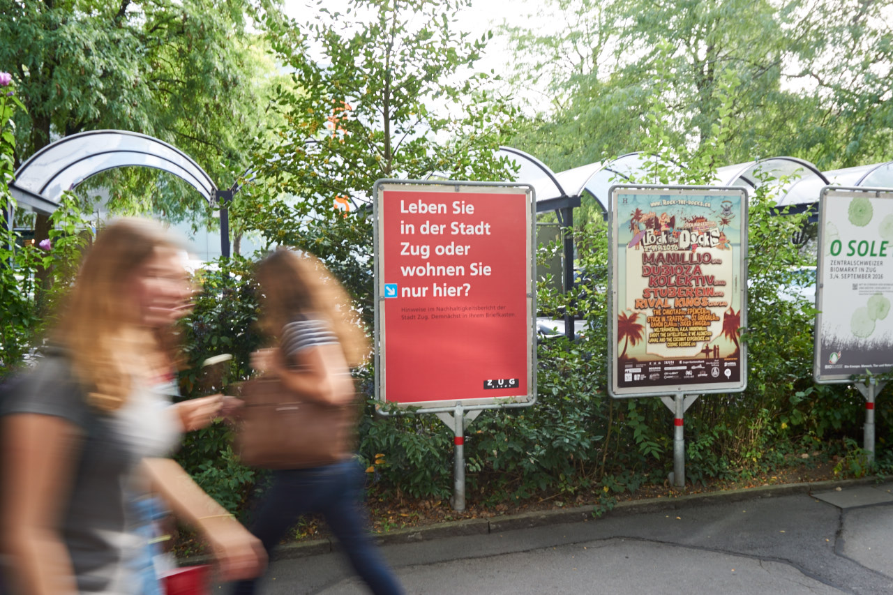 Stadt Zug Nachhaltigkeit Plakat