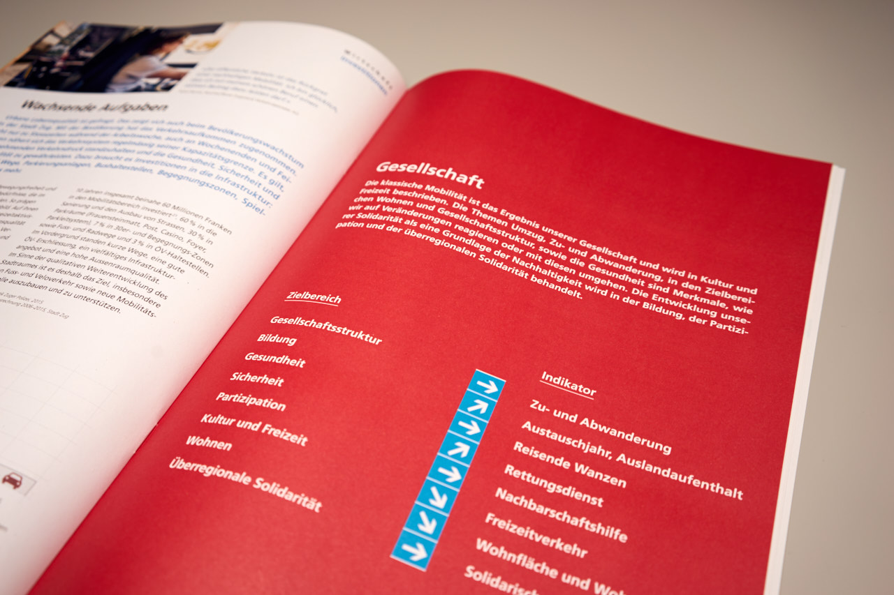 Stadt Zug Nachhaltigkeitsbericht Layout