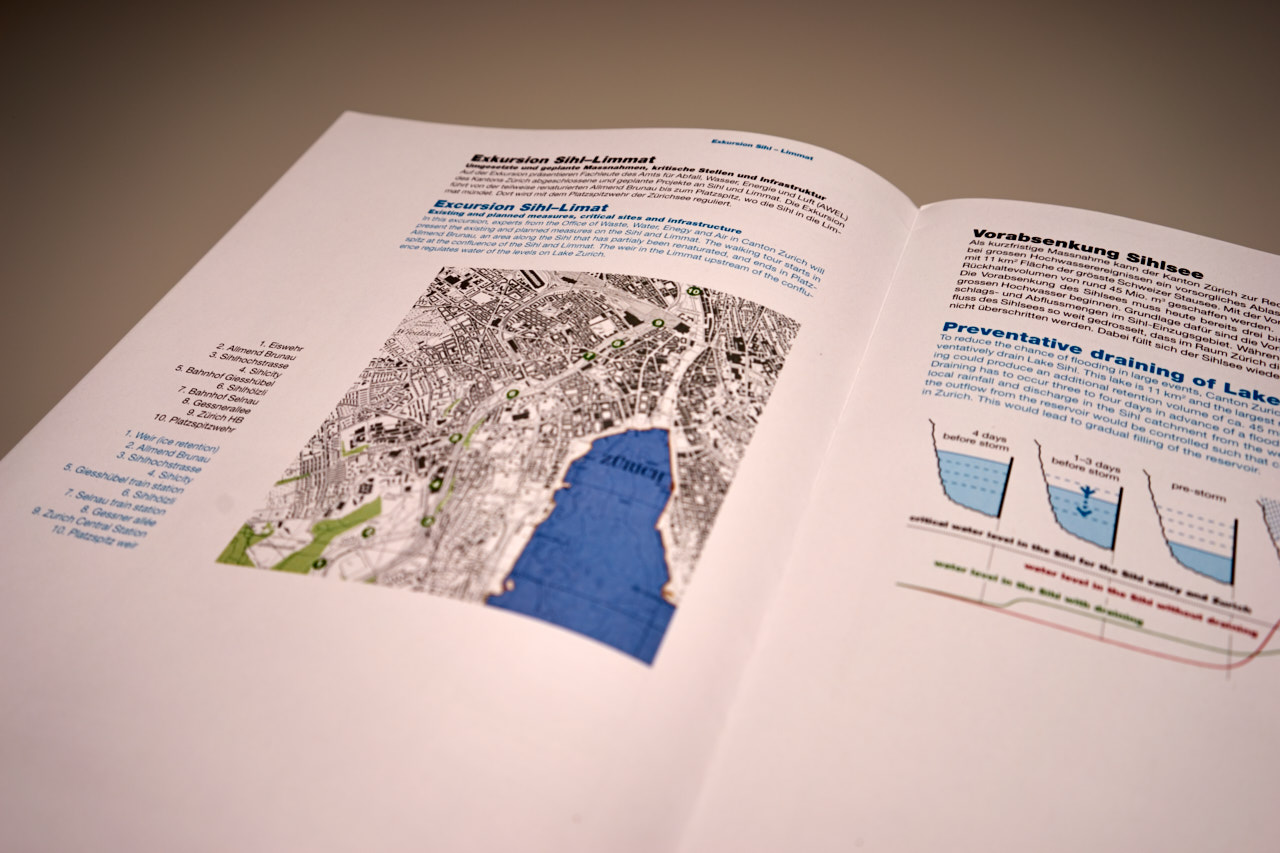 Layout Broschüre Hochwasserschutz Zürich