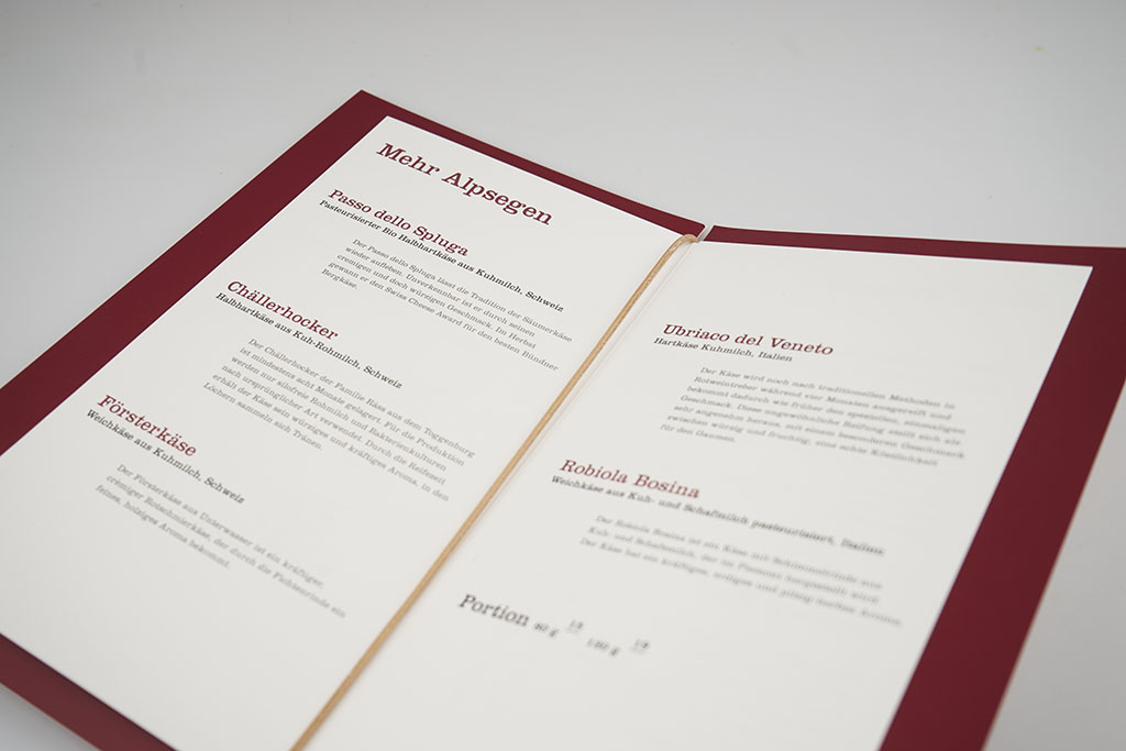 Speisekarte Hermitage