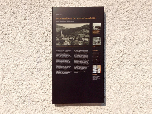 Infoschild Dorfrundgang Fiesch