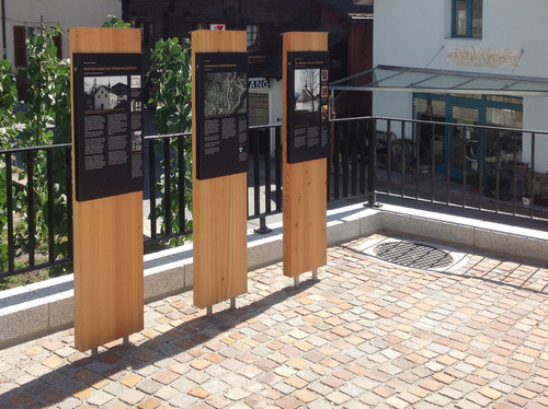 Tafeln Dorfrundgang Fiesch