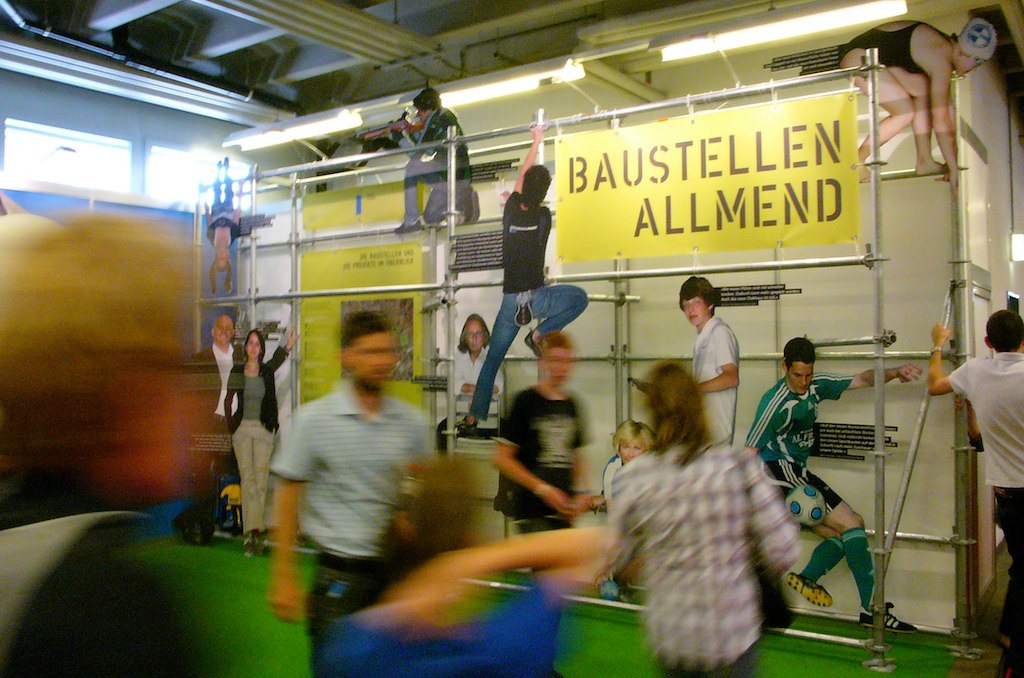 Szenografie Allmend Baustelle