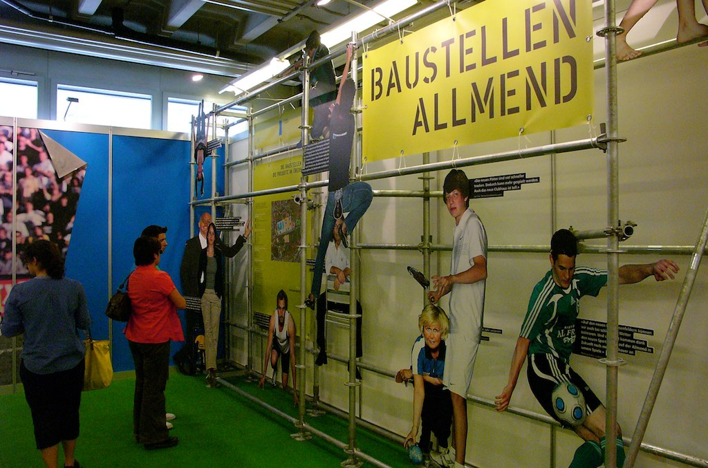 Szenografie Allmend Baustelle