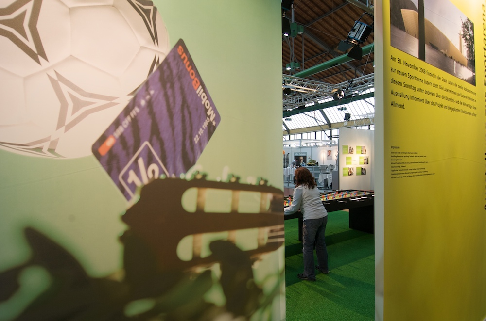 Sportarena Szenografie Allmend